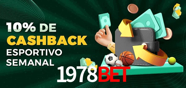 10% de bônus de cashback na 1978bet
